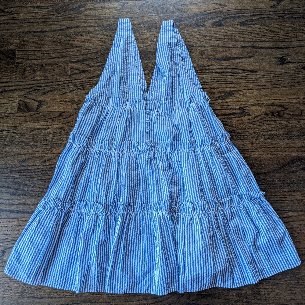 ASOS Pinstripe Summer Tier Dress